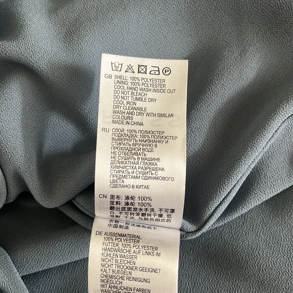 Reiss Eleanor Satin Shirt Dress Size 2 - Picture 14 of 14